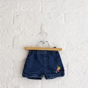 Kids Denim Shorts with Embroidered Detail - Miss Lana - Vintage - Girls 12 Month